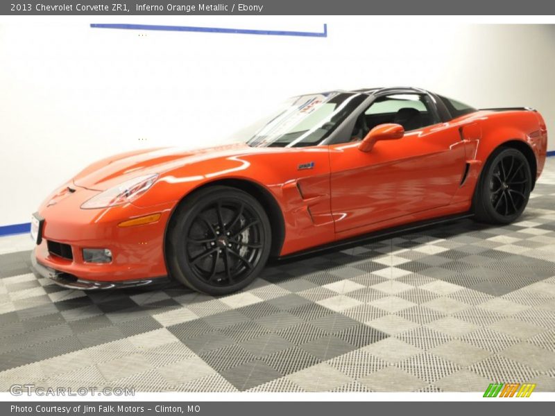 Inferno Orange Metallic / Ebony 2013 Chevrolet Corvette ZR1