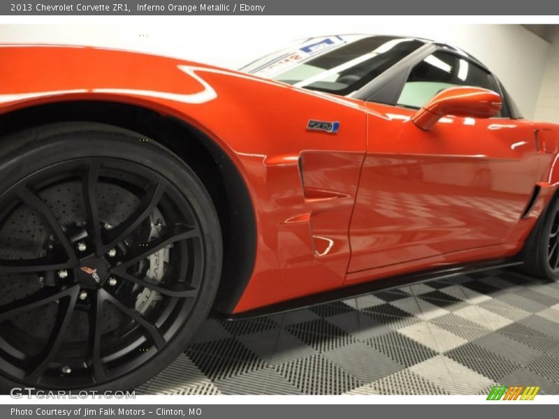 Inferno Orange Metallic / Ebony 2013 Chevrolet Corvette ZR1
