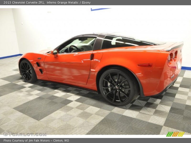 Inferno Orange Metallic / Ebony 2013 Chevrolet Corvette ZR1