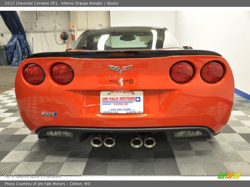 Inferno Orange Metallic / Ebony 2013 Chevrolet Corvette ZR1