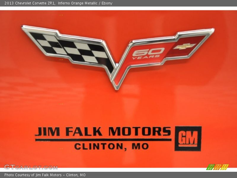 Inferno Orange Metallic / Ebony 2013 Chevrolet Corvette ZR1