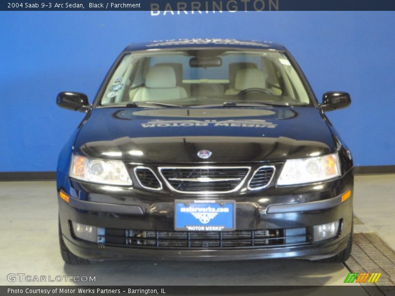 Black / Parchment 2004 Saab 9-3 Arc Sedan