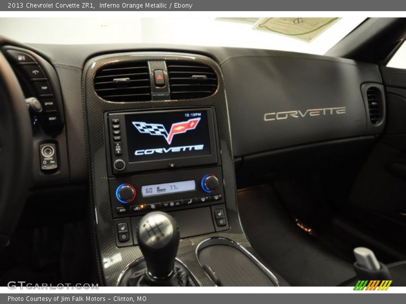 Inferno Orange Metallic / Ebony 2013 Chevrolet Corvette ZR1