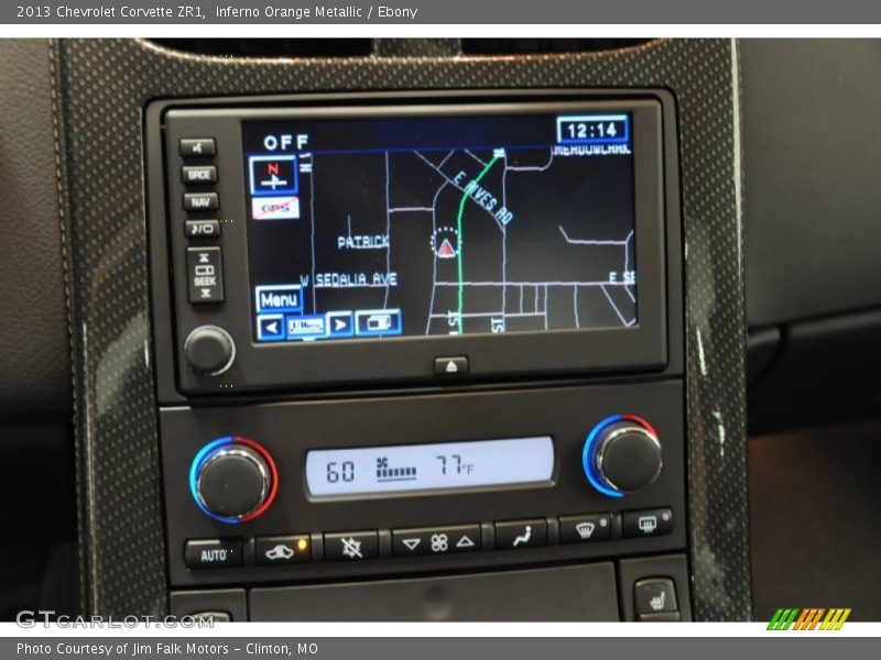 Navigation of 2013 Corvette ZR1