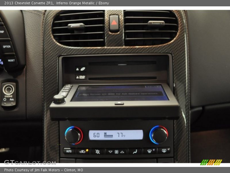Inferno Orange Metallic / Ebony 2013 Chevrolet Corvette ZR1