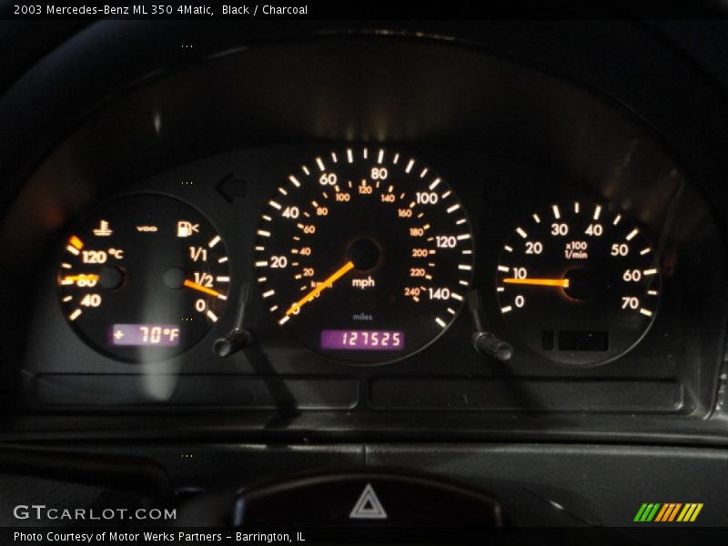 Black / Charcoal 2003 Mercedes-Benz ML 350 4Matic