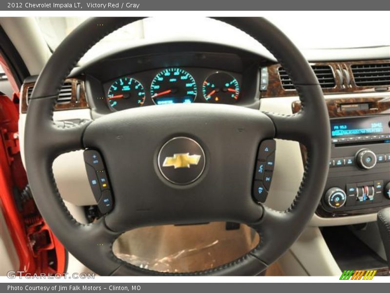 Victory Red / Gray 2012 Chevrolet Impala LT