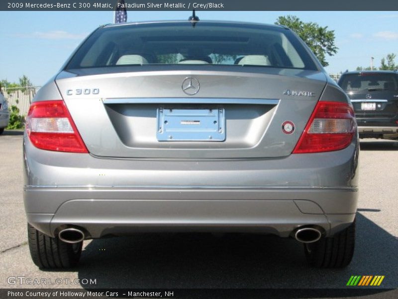 Palladium Silver Metallic / Grey/Black 2009 Mercedes-Benz C 300 4Matic