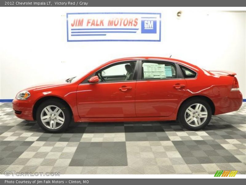 Victory Red / Gray 2012 Chevrolet Impala LT