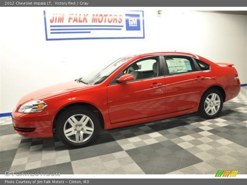 Victory Red / Gray 2012 Chevrolet Impala LT