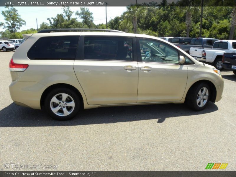 Sandy Beach Metallic / Light Gray 2011 Toyota Sienna LE