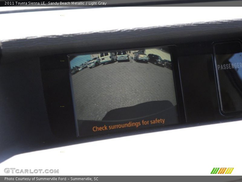 Sandy Beach Metallic / Light Gray 2011 Toyota Sienna LE