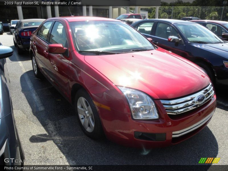 Redfire Metallic / Camel 2009 Ford Fusion SE