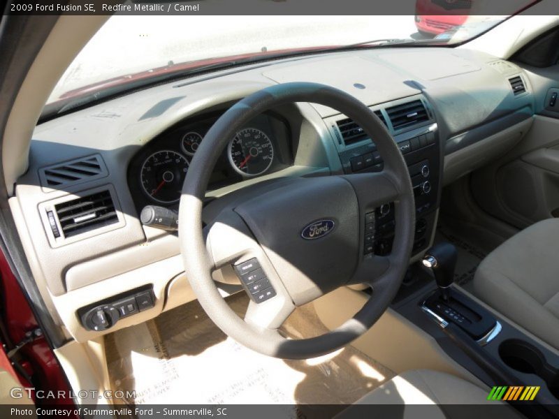 Redfire Metallic / Camel 2009 Ford Fusion SE