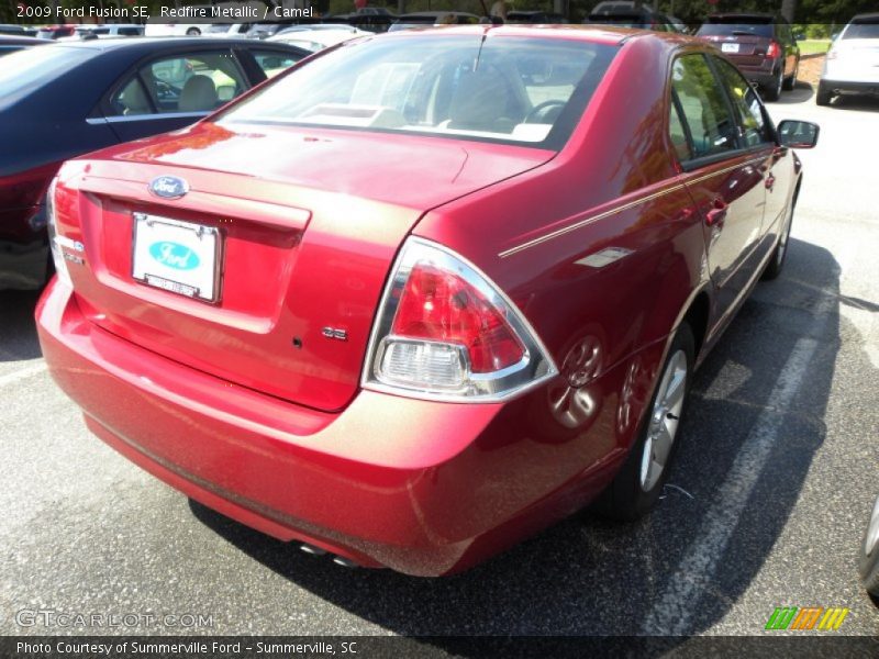 Redfire Metallic / Camel 2009 Ford Fusion SE