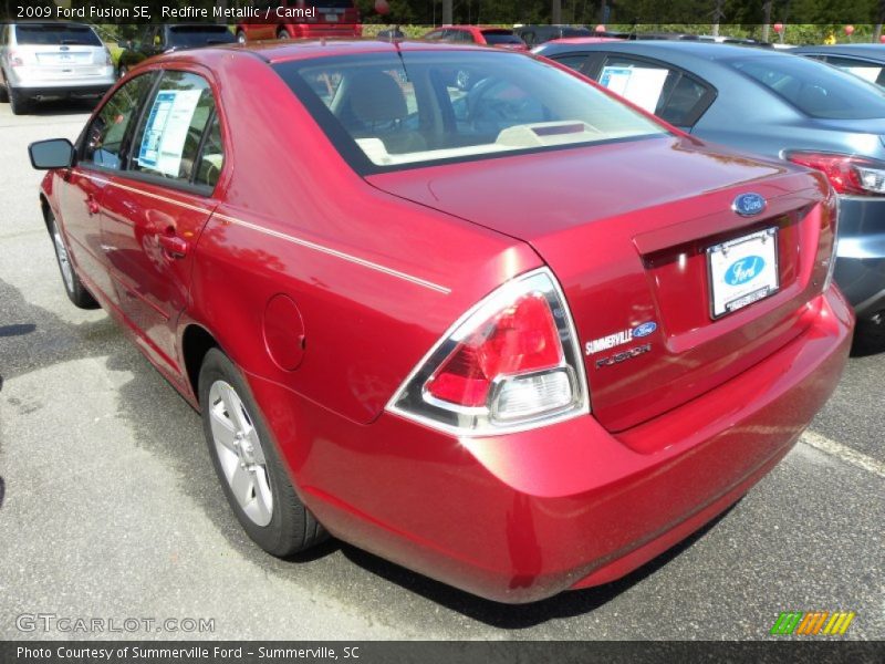 Redfire Metallic / Camel 2009 Ford Fusion SE