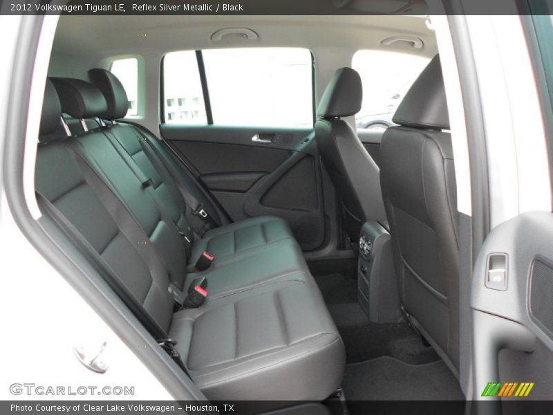 Rear Seat of 2012 Tiguan LE