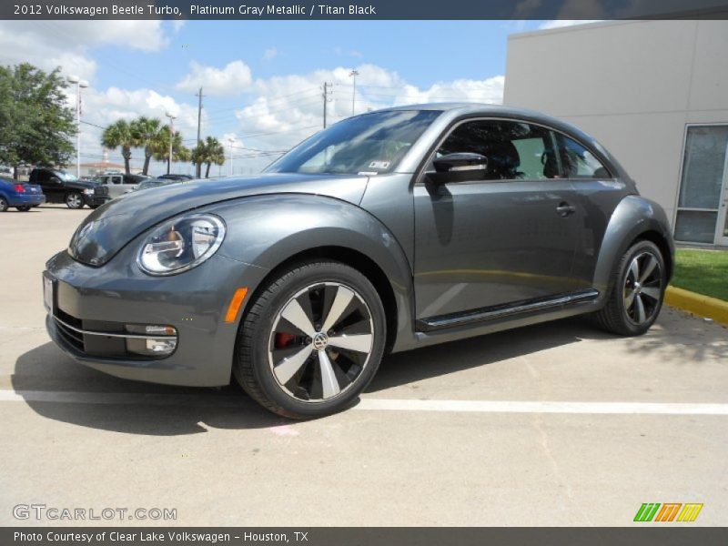 Platinum Gray Metallic / Titan Black 2012 Volkswagen Beetle Turbo