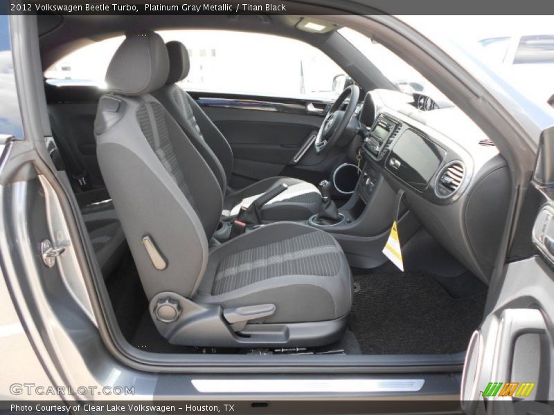 Platinum Gray Metallic / Titan Black 2012 Volkswagen Beetle Turbo