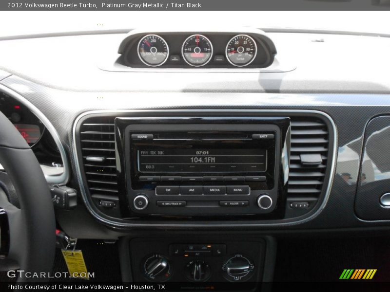 Platinum Gray Metallic / Titan Black 2012 Volkswagen Beetle Turbo