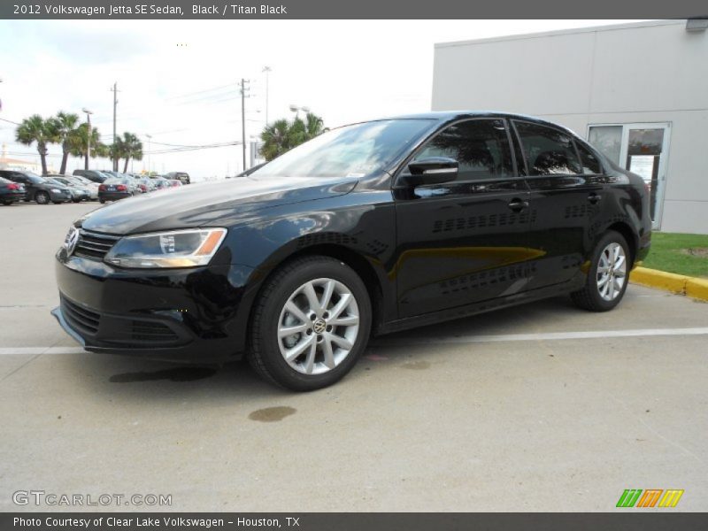 Black / Titan Black 2012 Volkswagen Jetta SE Sedan