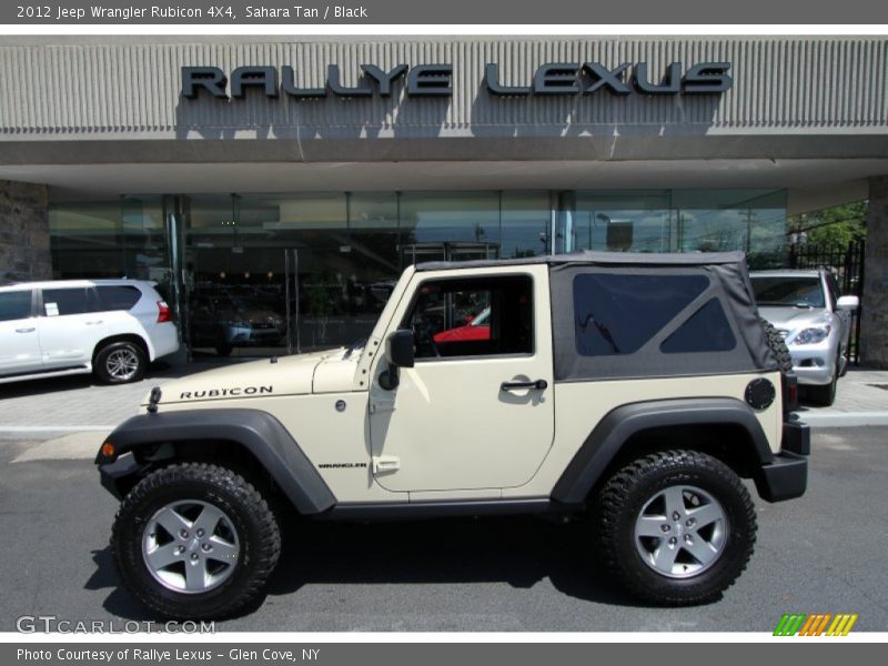 Sahara Tan / Black 2012 Jeep Wrangler Rubicon 4X4