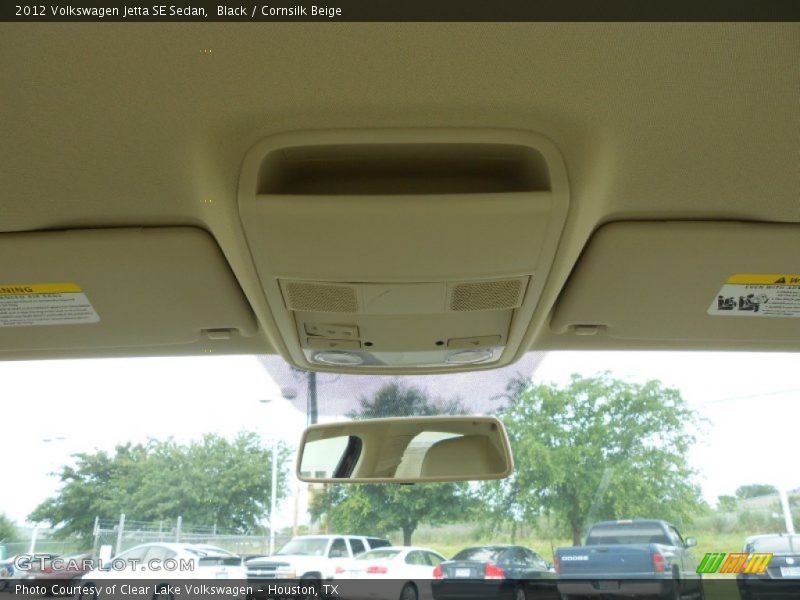Black / Cornsilk Beige 2012 Volkswagen Jetta SE Sedan