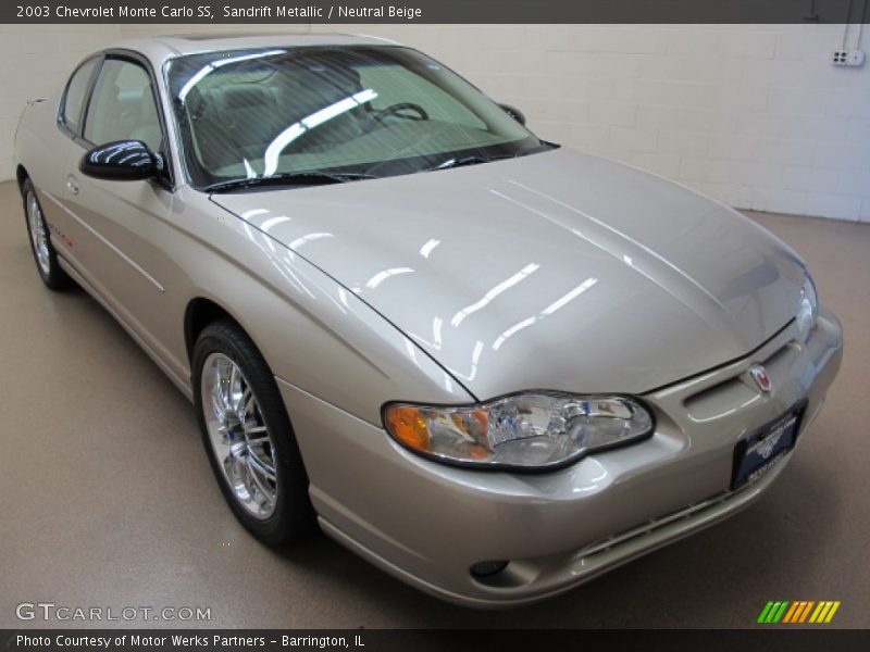 Sandrift Metallic / Neutral Beige 2003 Chevrolet Monte Carlo SS