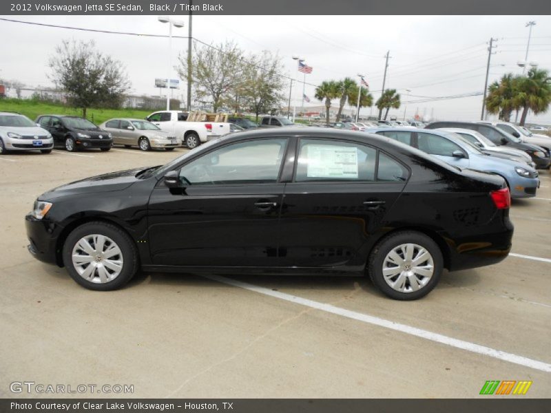 Black / Titan Black 2012 Volkswagen Jetta SE Sedan