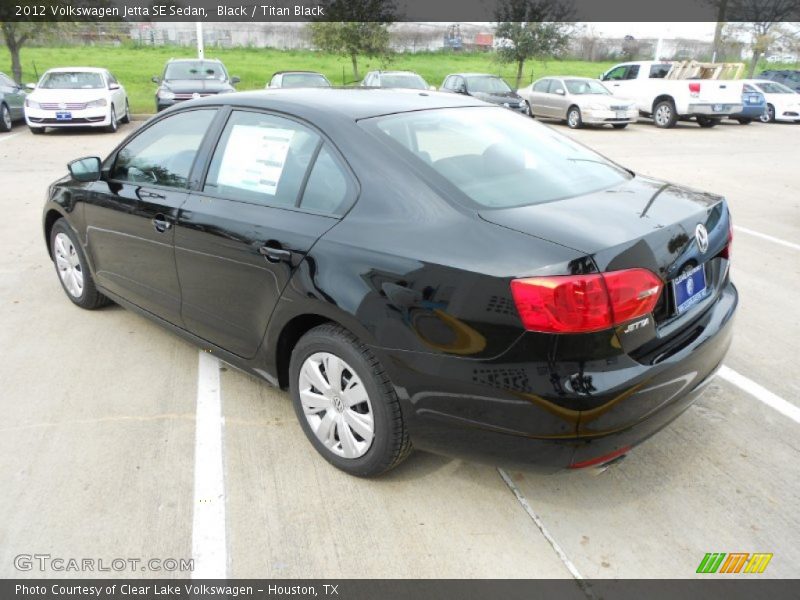 Black / Titan Black 2012 Volkswagen Jetta SE Sedan