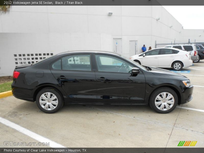 Black / Titan Black 2012 Volkswagen Jetta SE Sedan