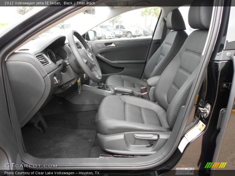 Black / Titan Black 2012 Volkswagen Jetta SE Sedan
