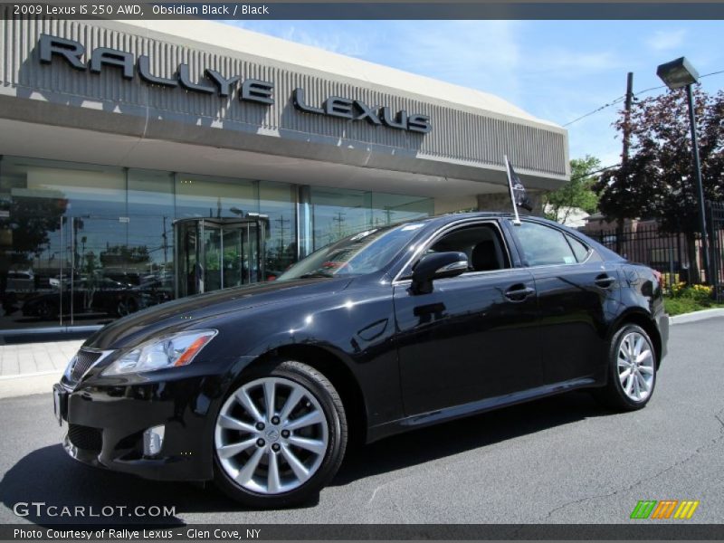 Obsidian Black / Black 2009 Lexus IS 250 AWD