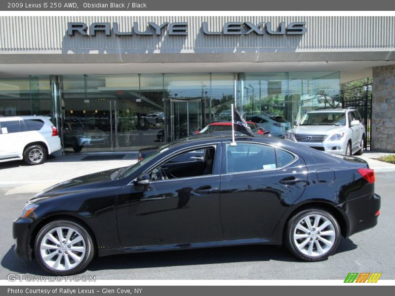 Obsidian Black / Black 2009 Lexus IS 250 AWD
