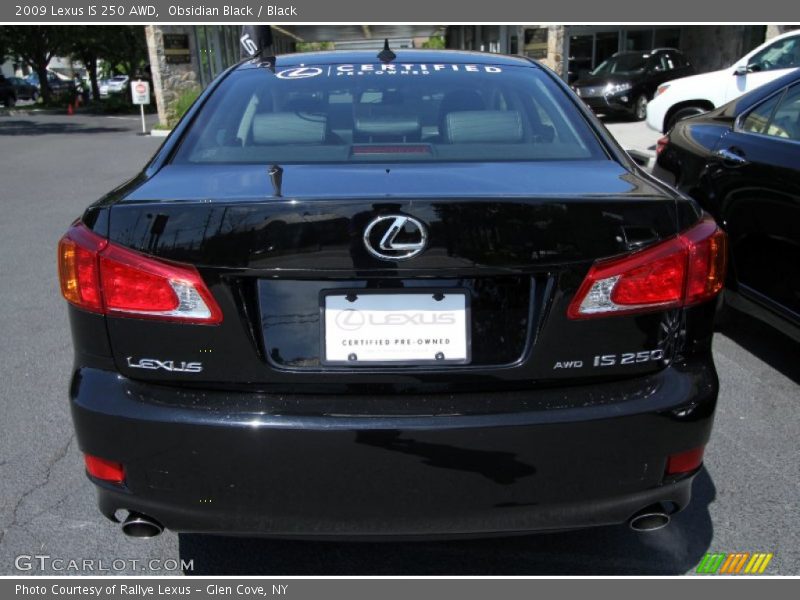 Obsidian Black / Black 2009 Lexus IS 250 AWD