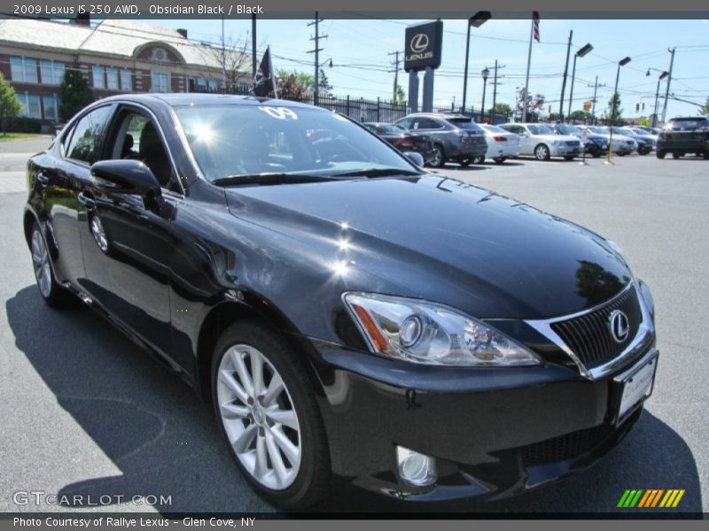 Obsidian Black / Black 2009 Lexus IS 250 AWD