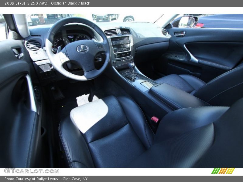Obsidian Black / Black 2009 Lexus IS 250 AWD