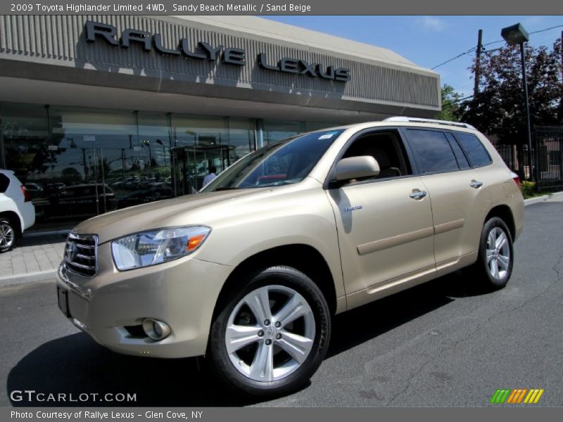Sandy Beach Metallic / Sand Beige 2009 Toyota Highlander Limited 4WD