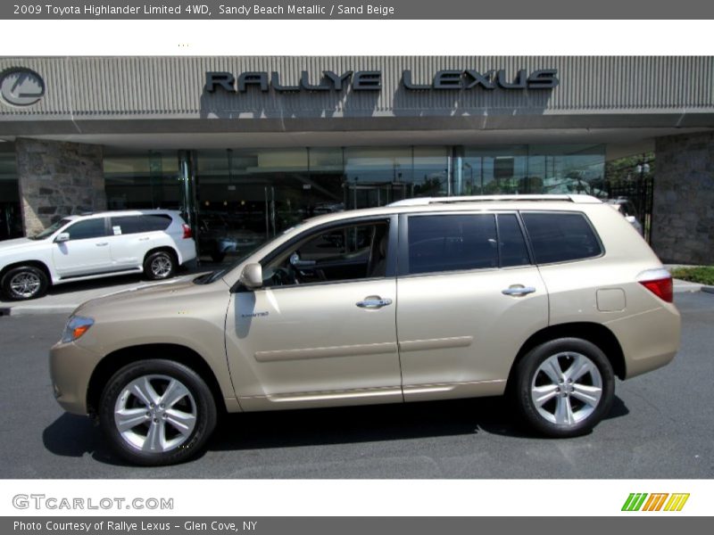 Sandy Beach Metallic / Sand Beige 2009 Toyota Highlander Limited 4WD
