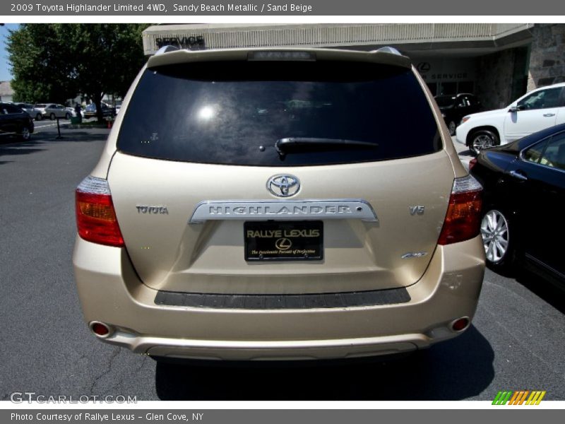 Sandy Beach Metallic / Sand Beige 2009 Toyota Highlander Limited 4WD