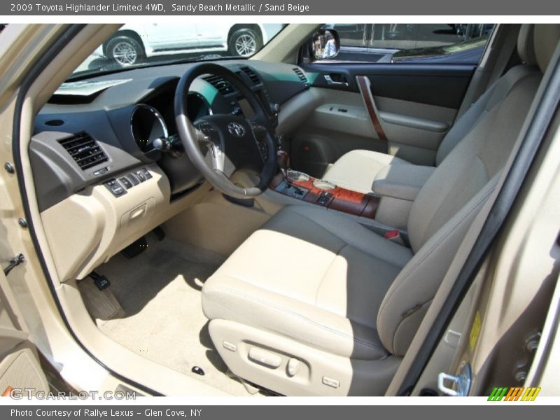 Sandy Beach Metallic / Sand Beige 2009 Toyota Highlander Limited 4WD