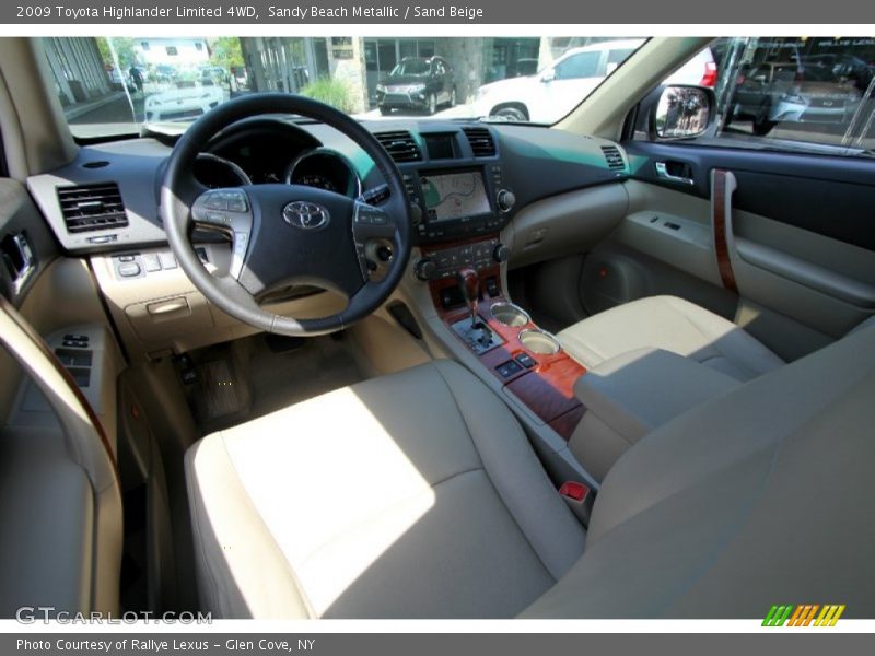 Sandy Beach Metallic / Sand Beige 2009 Toyota Highlander Limited 4WD