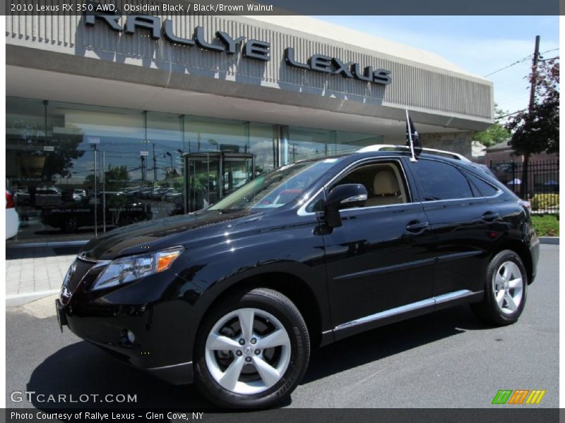 Obsidian Black / Black/Brown Walnut 2010 Lexus RX 350 AWD