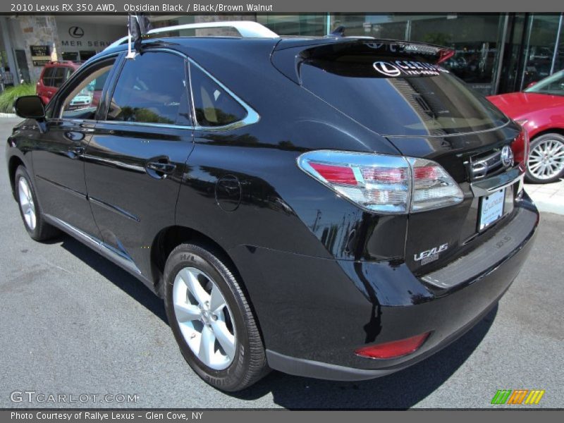 Obsidian Black / Black/Brown Walnut 2010 Lexus RX 350 AWD