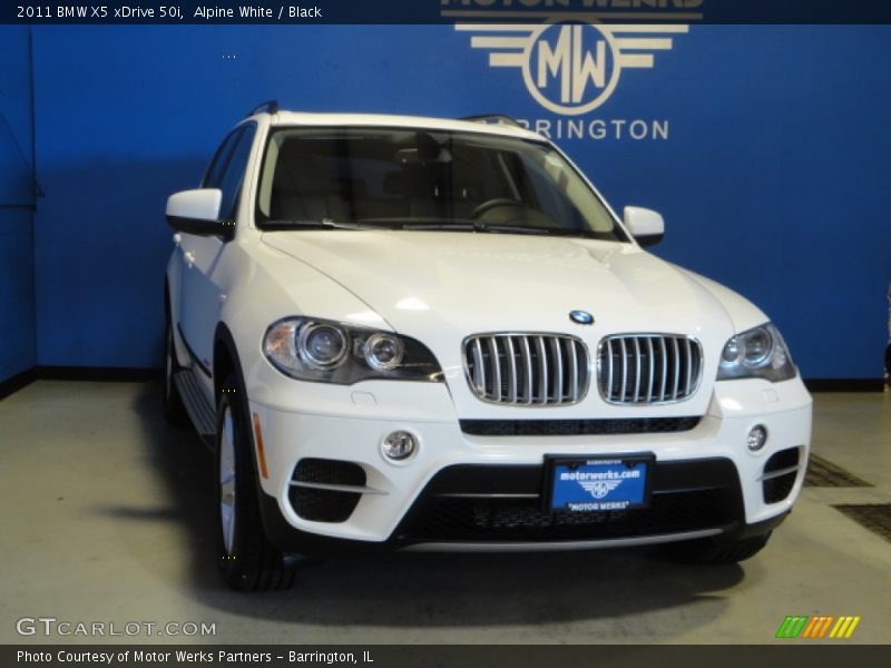 Alpine White / Black 2011 BMW X5 xDrive 50i
