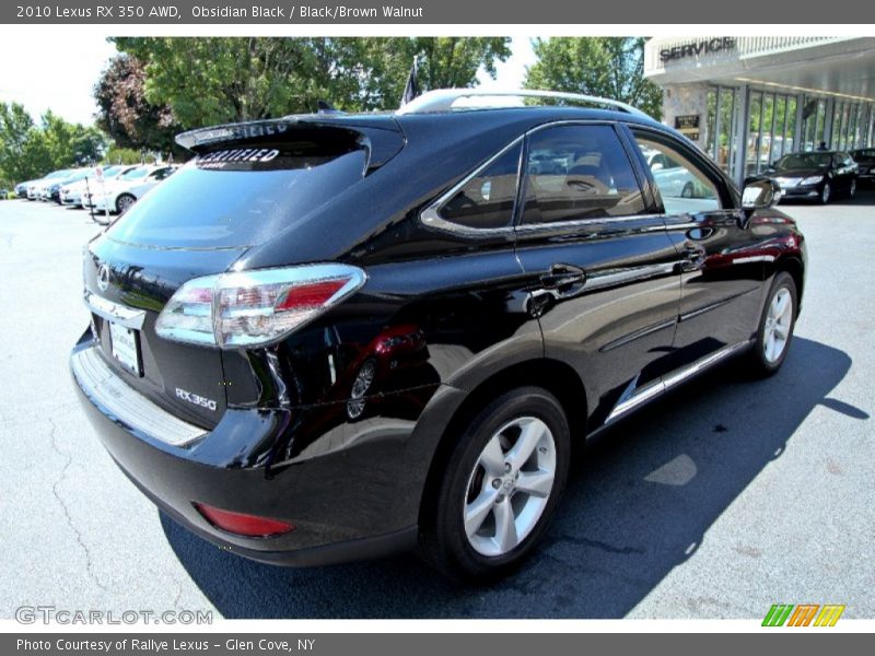 Obsidian Black / Black/Brown Walnut 2010 Lexus RX 350 AWD