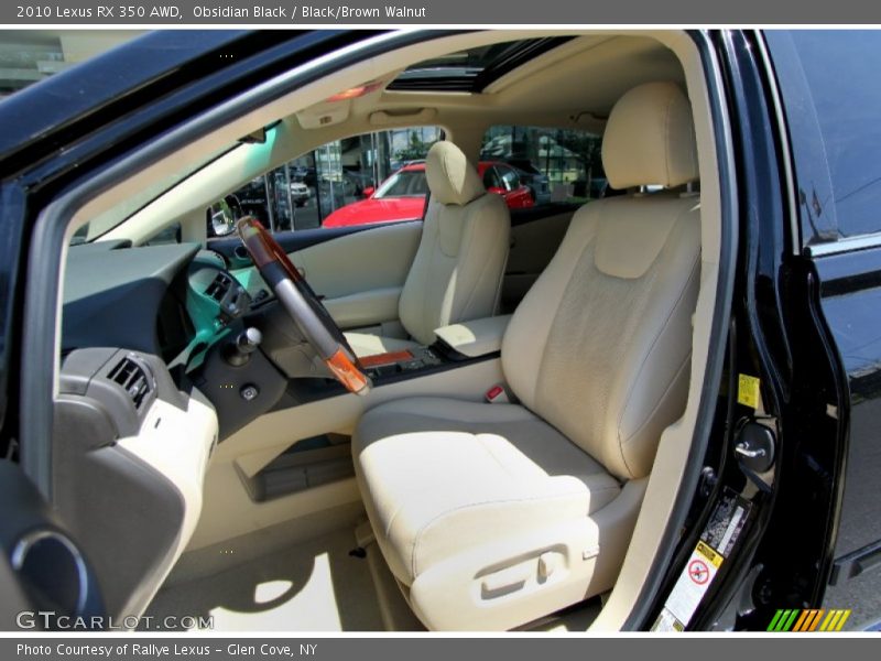 Obsidian Black / Black/Brown Walnut 2010 Lexus RX 350 AWD