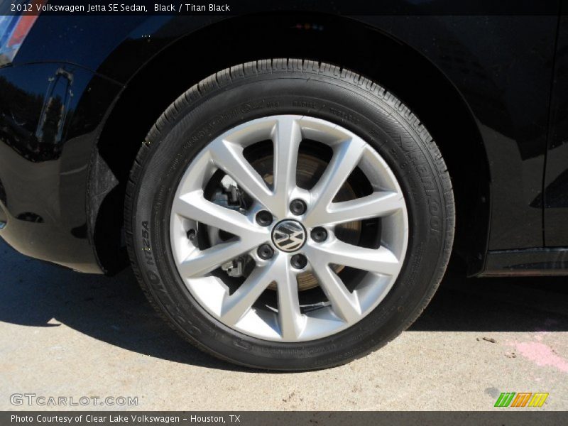 Black / Titan Black 2012 Volkswagen Jetta SE Sedan