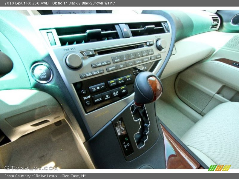Obsidian Black / Black/Brown Walnut 2010 Lexus RX 350 AWD