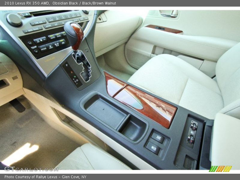 Obsidian Black / Black/Brown Walnut 2010 Lexus RX 350 AWD
